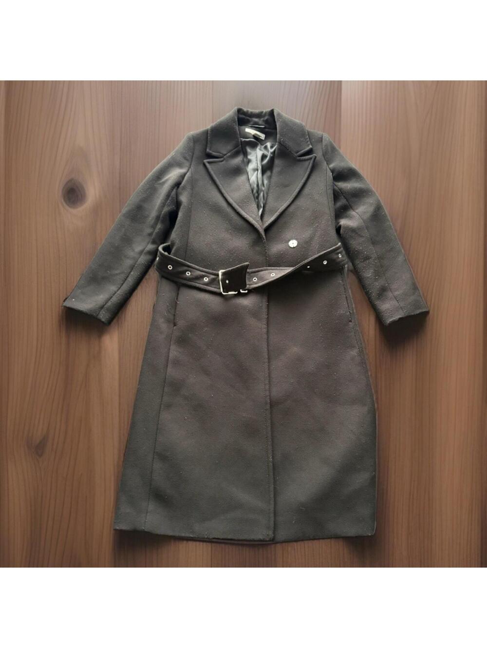 H&M Ladies Black Winter Overcoat Size 2